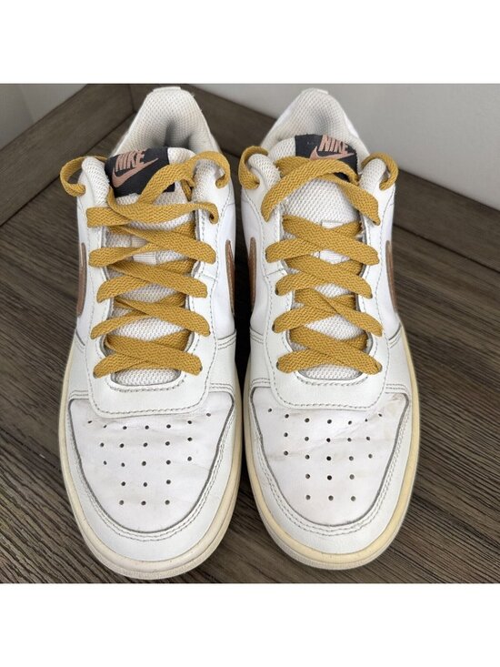 Nike Other - Nike Youth Court Borough Low 2 Shoes White Bronze Yellow US 5Y BQ5448-116